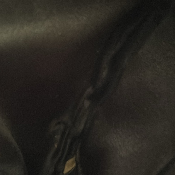 Black Satin Evening Bag Silver Hardware - Picture 4 of 5